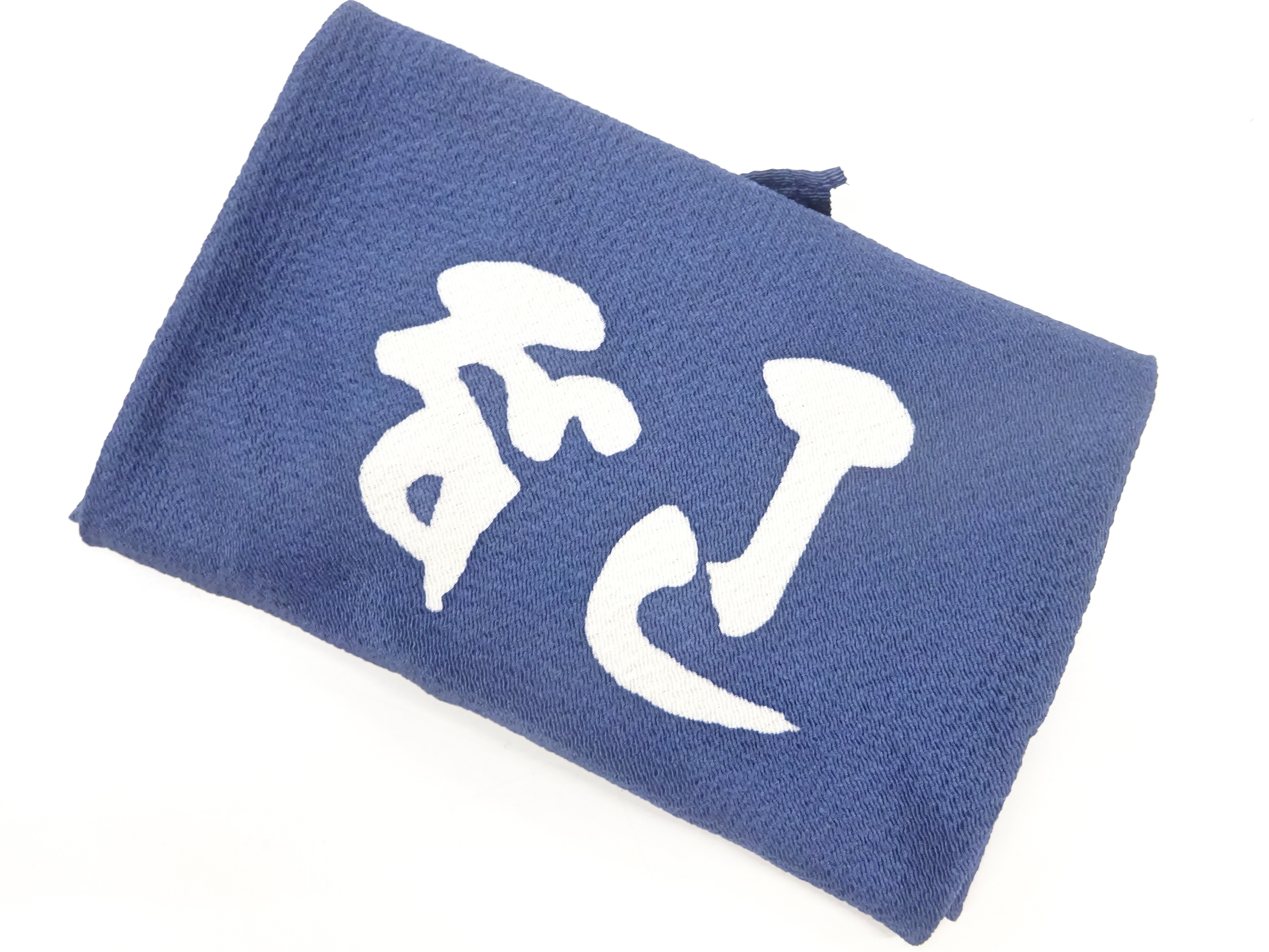 JAPANESE KIMONO / ANTIQUE FUKUSA WITH BOARD / CHIRIMEN / CHARACTERS